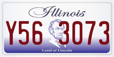 IL license plate Y563073