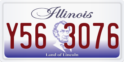 IL license plate Y563076