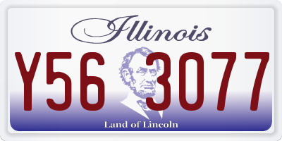 IL license plate Y563077