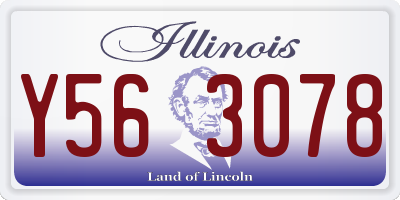 IL license plate Y563078