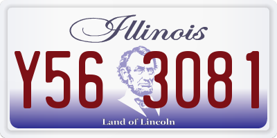 IL license plate Y563081