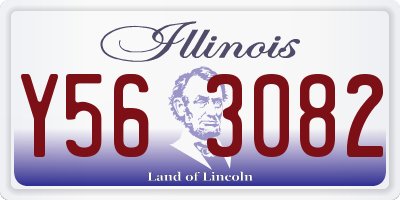 IL license plate Y563082