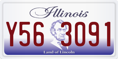 IL license plate Y563091