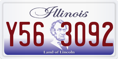 IL license plate Y563092