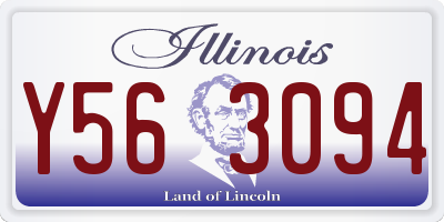 IL license plate Y563094