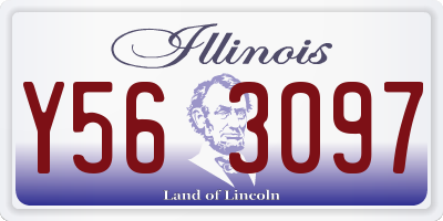 IL license plate Y563097