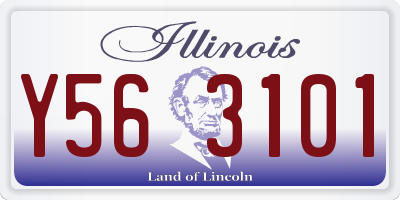 IL license plate Y563101