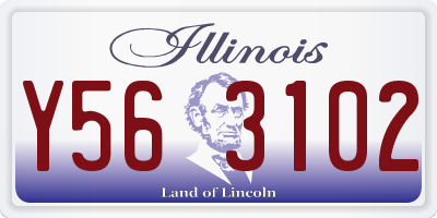 IL license plate Y563102
