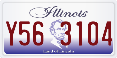 IL license plate Y563104