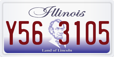IL license plate Y563105