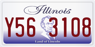 IL license plate Y563108