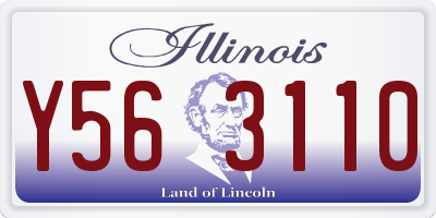 IL license plate Y563110