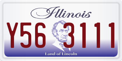 IL license plate Y563111