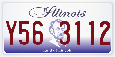 IL license plate Y563112
