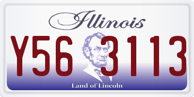 IL license plate Y563113