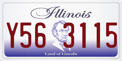 IL license plate Y563115