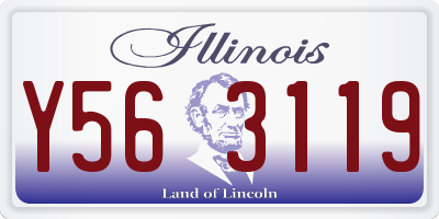 IL license plate Y563119