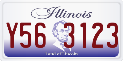 IL license plate Y563123