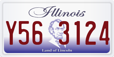 IL license plate Y563124
