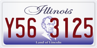 IL license plate Y563125
