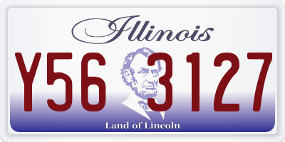 IL license plate Y563127