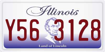 IL license plate Y563128