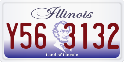 IL license plate Y563132