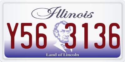 IL license plate Y563136