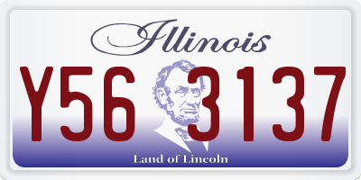 IL license plate Y563137