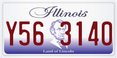 IL license plate Y563140