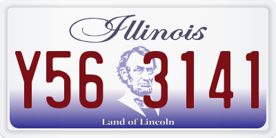 IL license plate Y563141