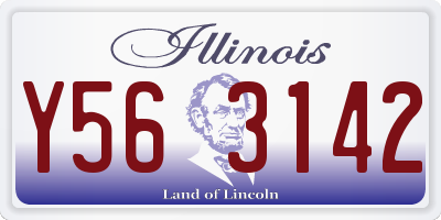 IL license plate Y563142