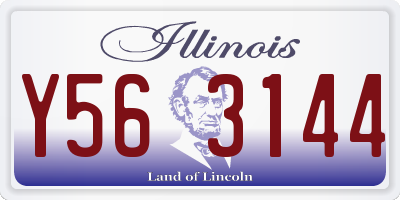 IL license plate Y563144