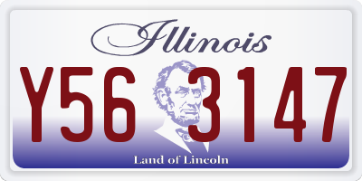 IL license plate Y563147