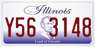 IL license plate Y563148