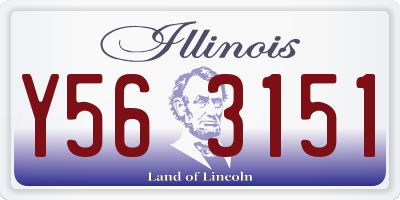 IL license plate Y563151
