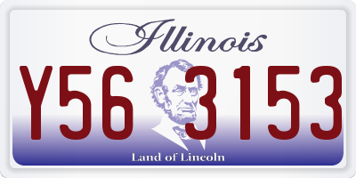 IL license plate Y563153