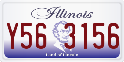 IL license plate Y563156
