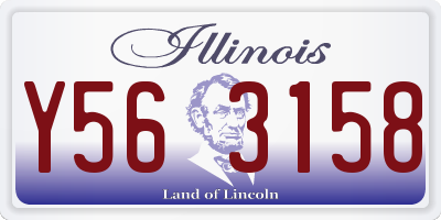 IL license plate Y563158