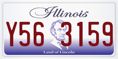IL license plate Y563159