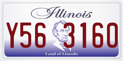 IL license plate Y563160