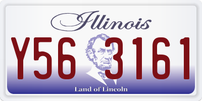 IL license plate Y563161