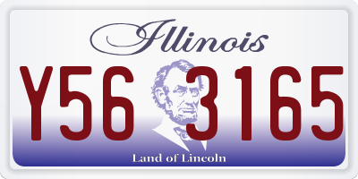 IL license plate Y563165
