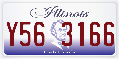 IL license plate Y563166