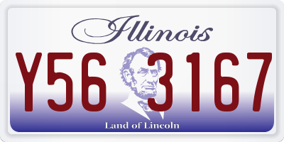 IL license plate Y563167