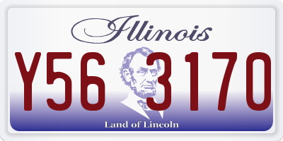 IL license plate Y563170