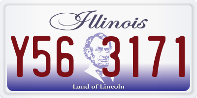 IL license plate Y563171