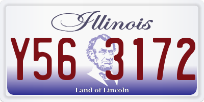 IL license plate Y563172