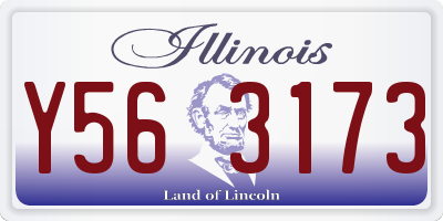 IL license plate Y563173