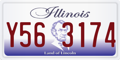 IL license plate Y563174